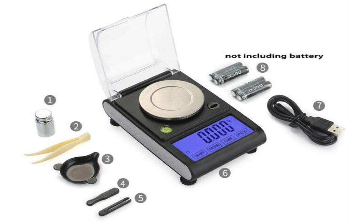 Backlight 50g x 0 001g Electronic LCD Touch Screen Digital Scale Jewelry Gold Diamond Gram Scale With Horizontal balancer263x5890219