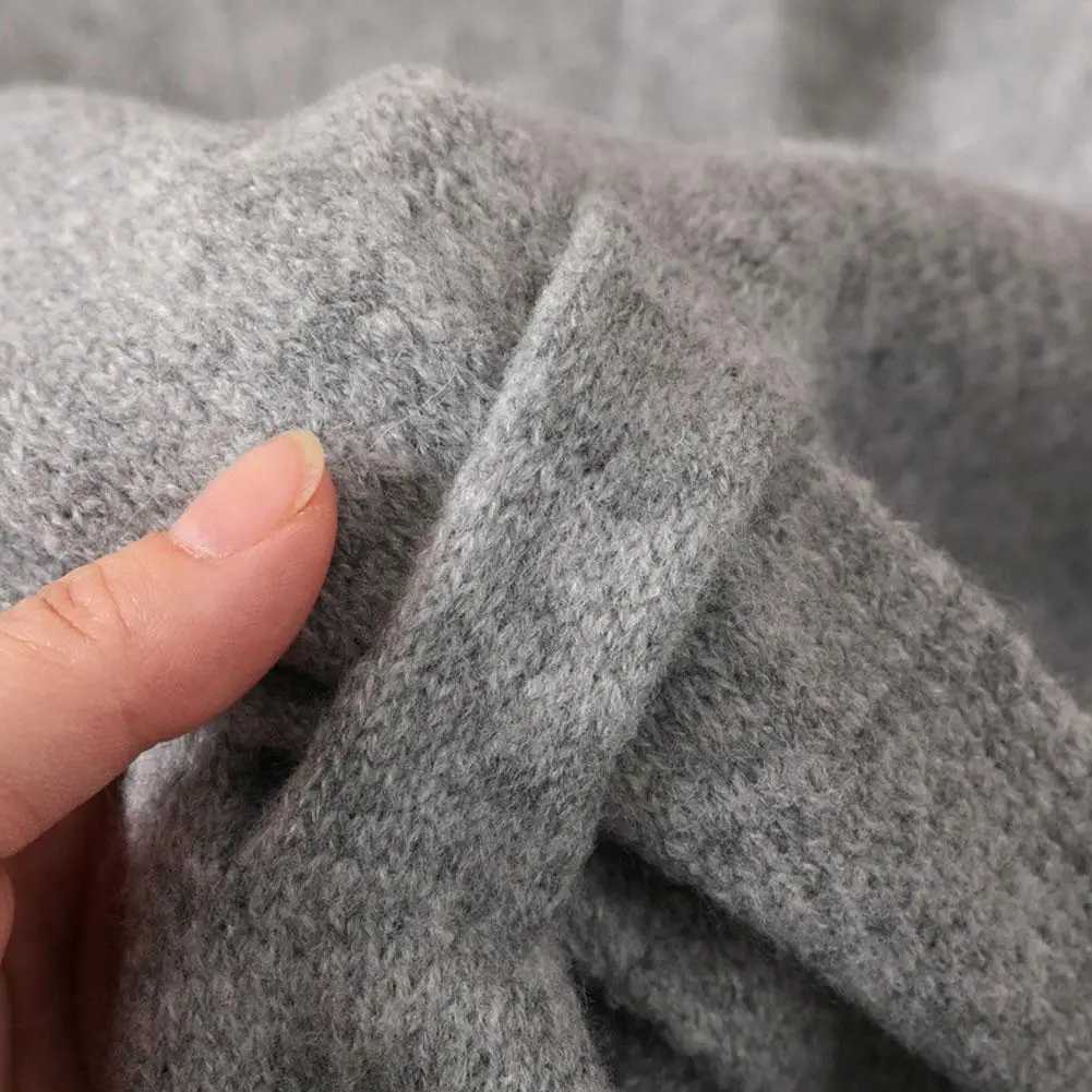 Autumn Winter Korean Version New WomenS Neck Wrap Wool Blended Simple Style Scarf Pure Color Triangular Shawl Female Thickened J251118