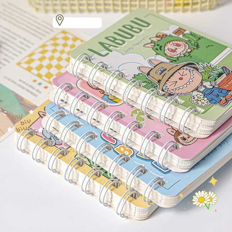 A7 Cartoon Capybara Coil Notebook Kawaii Learning Coil Book Cute Study Pocket Notepad Small Notebook School Stationery J251022