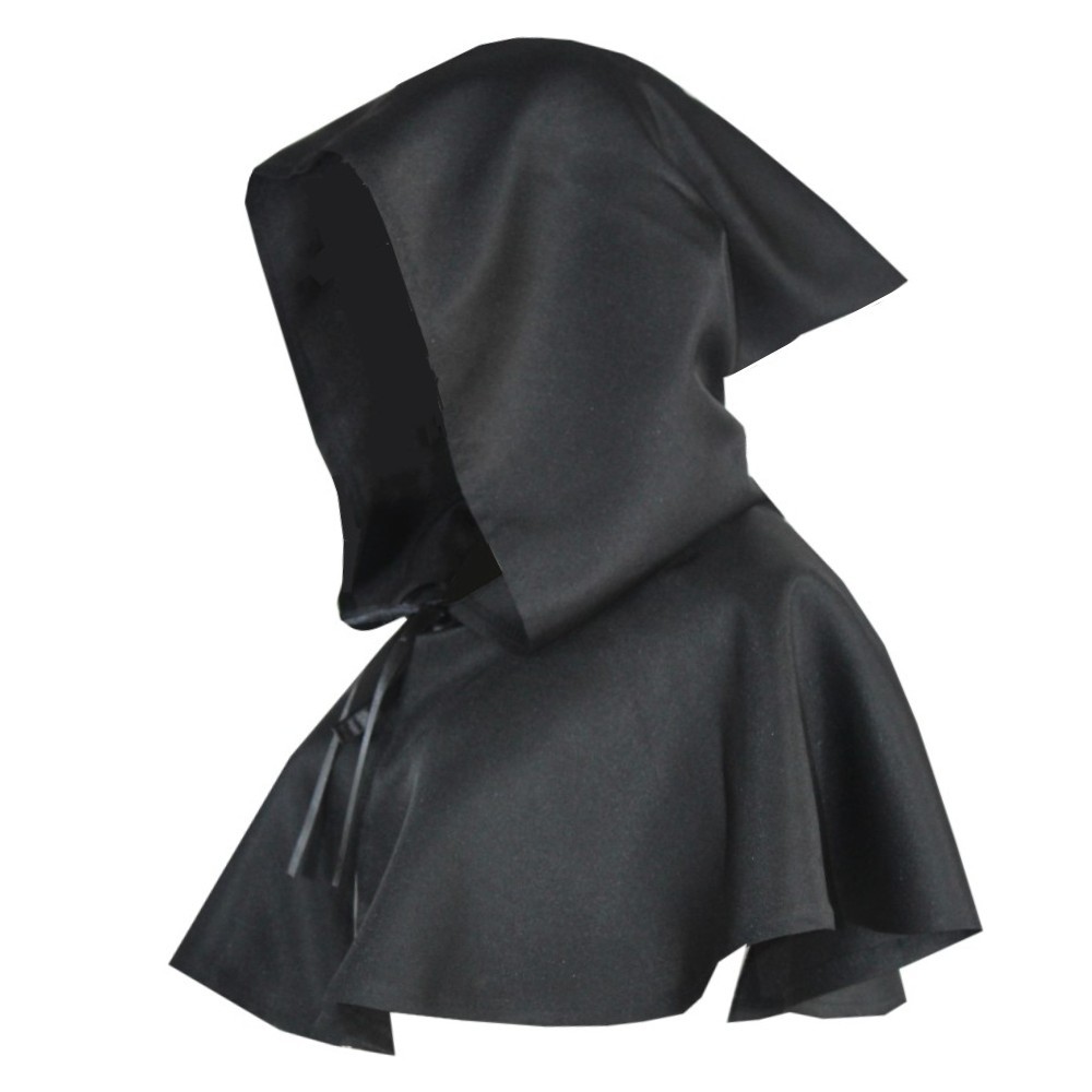 Halloween cos costume Reaper cape, medieval hooded cape cospiay costume