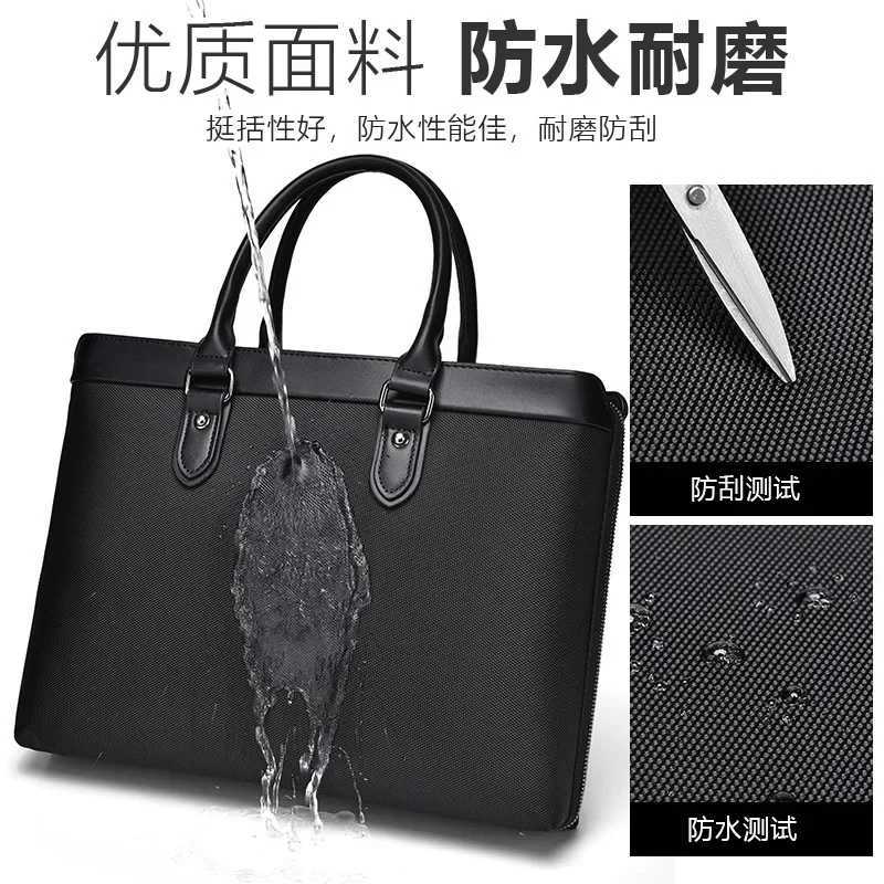 High Quality Mens Casual Briefcase Business Messenger Handbags Luxury Men 14 Inch Computer Bags Sac A Main Pour Hommes W251022