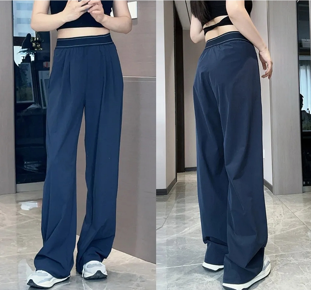 Designer Yoga Sports Pants Womens High-Waist Full-length Dance Studio Trousers Straight-Leg leggings Trouser Yoga Suit Sweatpants Wrinkle-resistant gym set US stock