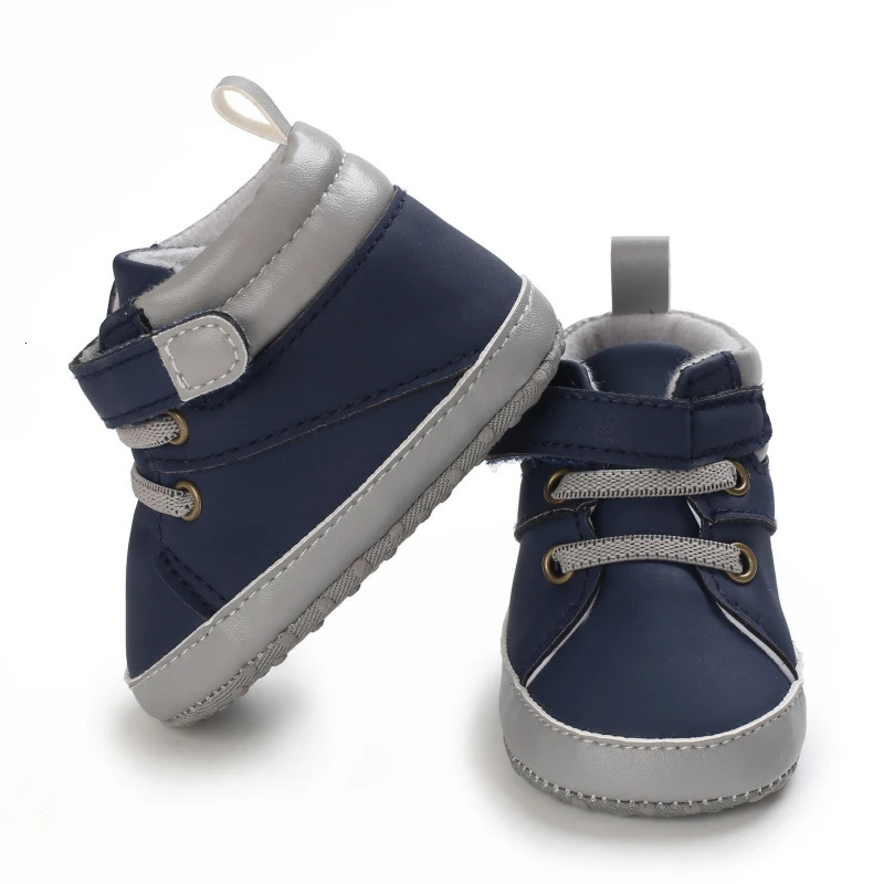 Spring and Autumn 01 Year Old Baby Soft Soled Sports Shoes born Casual High Top Walking 251022