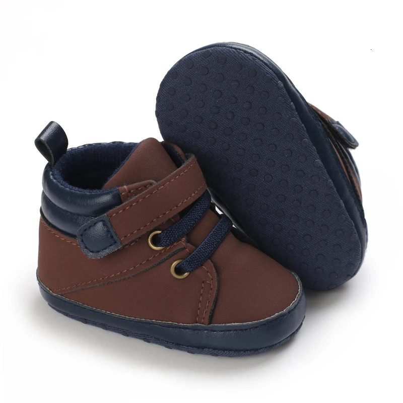Spring and Autumn 01 Year Old Baby Soft Soled Sports Shoes born Casual High Top Walking 251022
