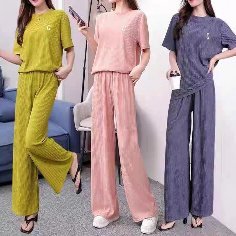Women Velvet Pajama Set Fleecing Warm Loose Top And Elastic Waist Pants Home Casual Warm Woolen Suit Women Autumn Winter 251022