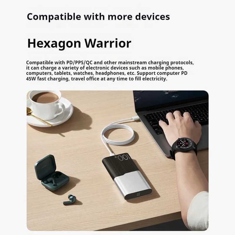 12000mAh OnePlus SUPERVOOC Power Bank 100W Fast Charging Portable High Capacity Mobile Phone Battery Charger Custom Accessories J251114