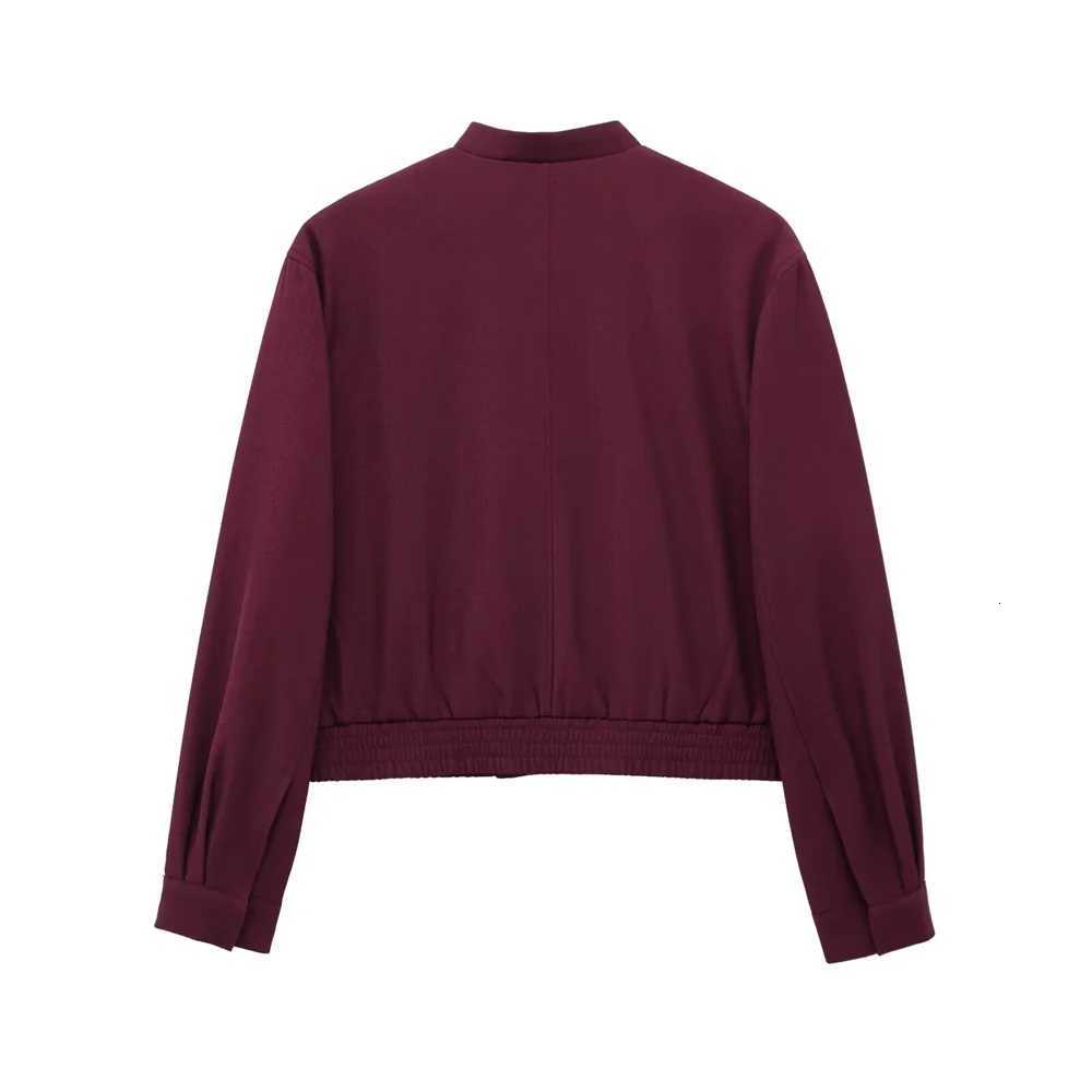 Spring and Summer New Womens Fashion Zipper Decoration Pilot Jacket Simple High Waist Casual Folded Pants SetT251022