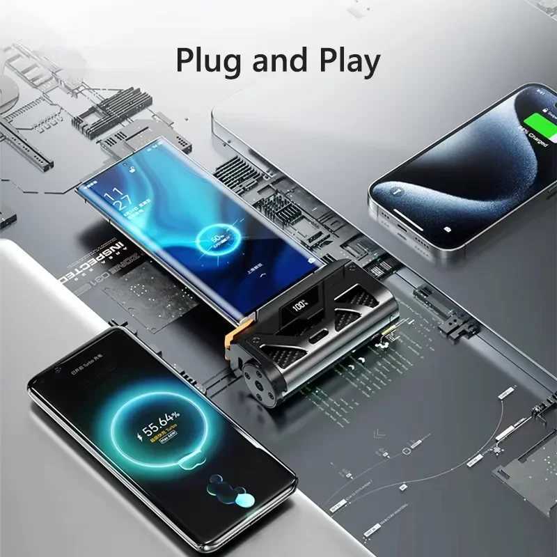 10000mAh Mini Capsule Power Bank Portable External Battery Dual Plug Fast Charging Powerbank For iPhone 16 J251114