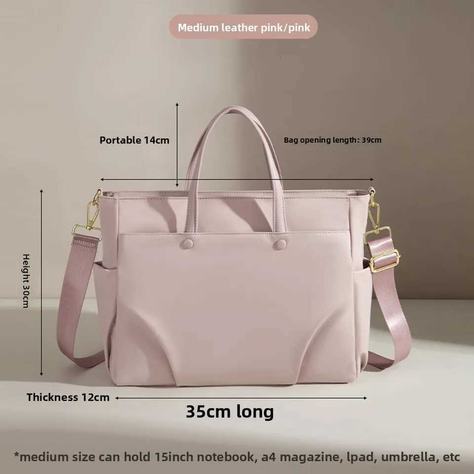 2025 New Laptop Bag For Women One Shoulder Portable Large Capacity Briefcase One Shoulder Crossbody Tote 156inch Inner Bag W251022