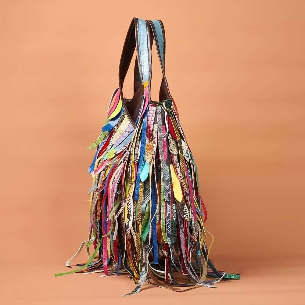 2025 Leather Colorful New Design, Single Shoulder Large Capacity Hobo Bag, Women's Messenger Bag