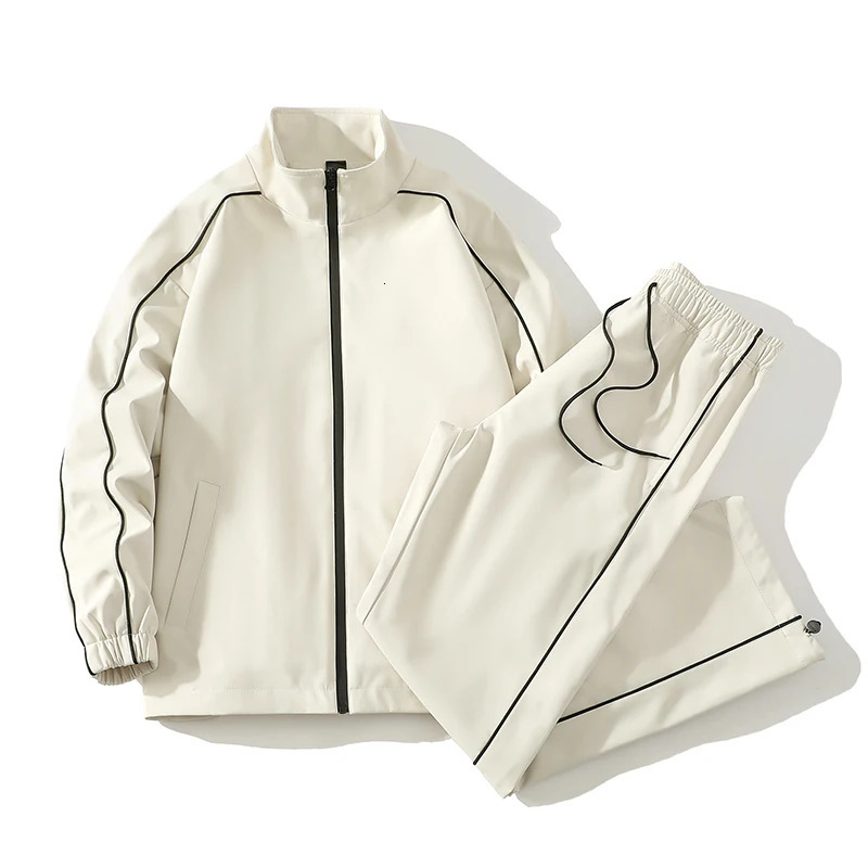 Mens Tracksuit Springautumn Man Twopiece Set Sweat Suit Overalls Korean Style Leisure Suit Plus Size HoodiesHarem Pants 251020