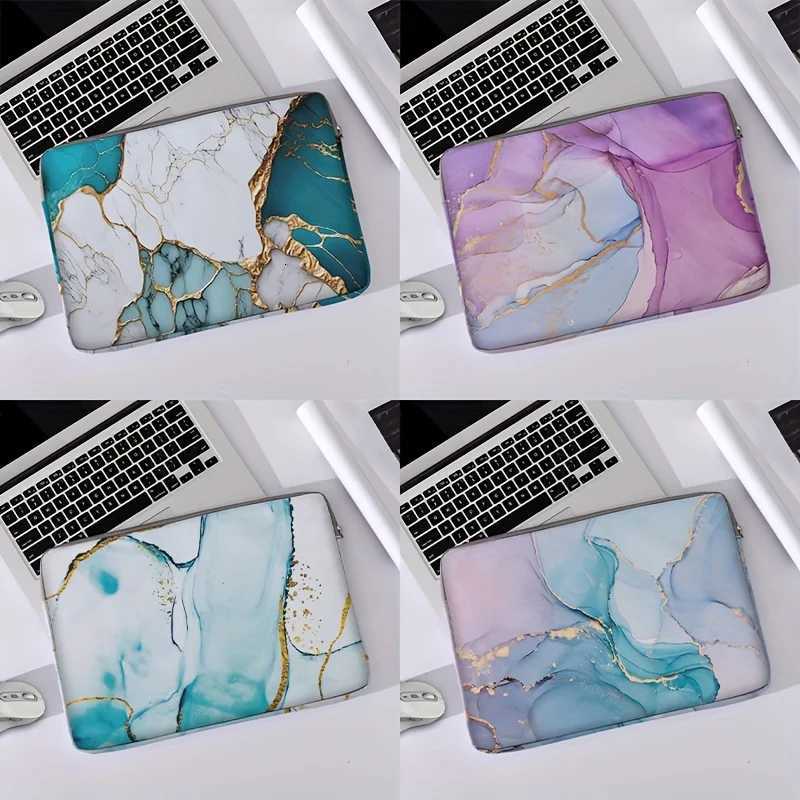 1piece set marble print pattern laptop bag briefcase suitable for 14 inch laptops fixed laptop bag W251022