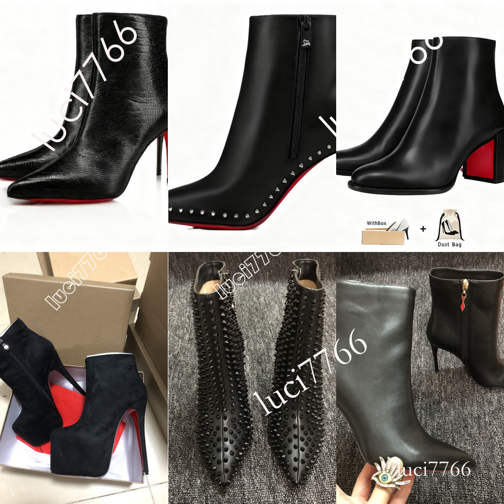 red bd boots Over the Knee Heels Boots Women's Classic Fashion Casual Heels Suede Brown Black Rivet heels designer boots Top designer ankle boots e9