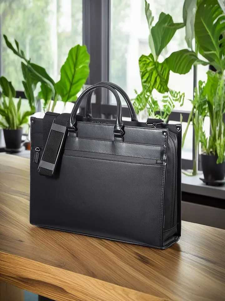 Waterproof Laptop Bag for 14 156 Inch Notebook Unisex Business Briefcase AntiTheft with Shoulder Strap Slim Commuting Tote W251022