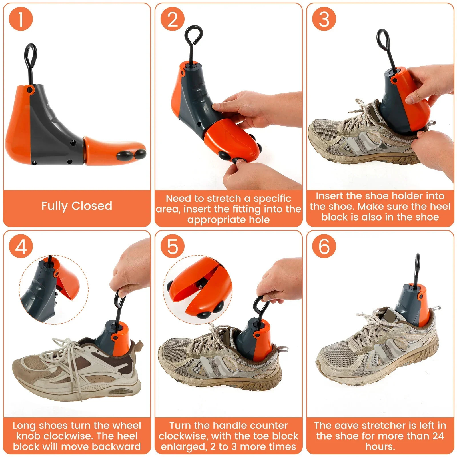 Universal Shoe Stretcher Boot Trees Adjustable Flats High Heel Sneaker Shoe Boot Widener Stretcher With Shoe Horn for Men Women251021