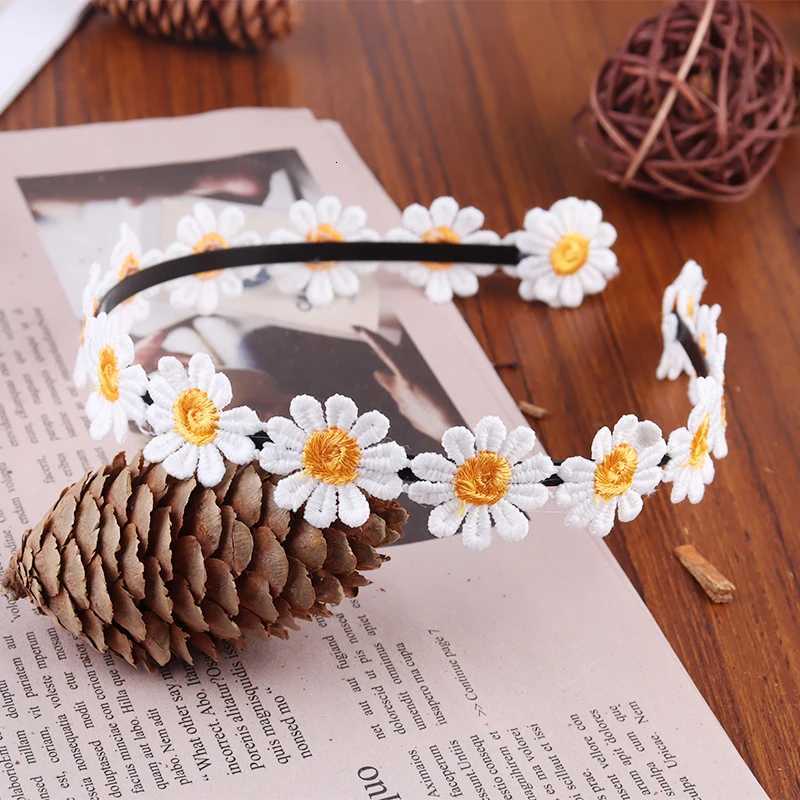 Boho Chic Daisy Girls Headbands Women Solid Embroidery Flower Hair Bands Candy Chrysanthemum Headwear Hair Accessories V251022
