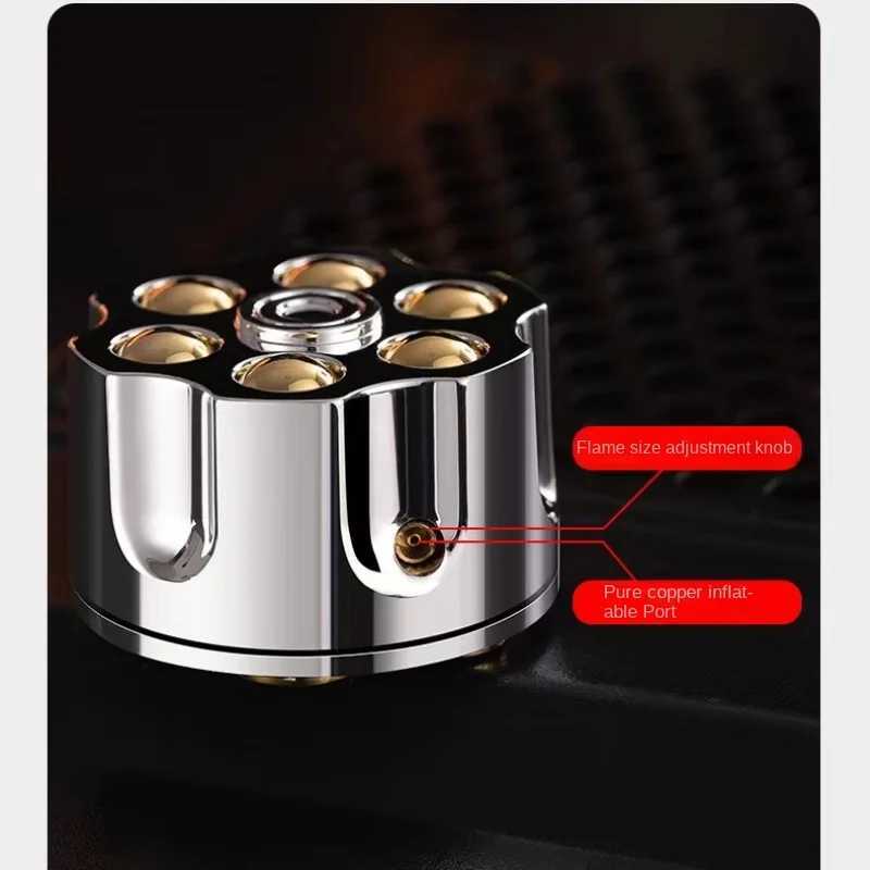 New Strange Creative Casino Chips Metal Lighter Gas Personty Butane Torch Lighter Oil Smoking Portable Mini Fun Gadgets C251022