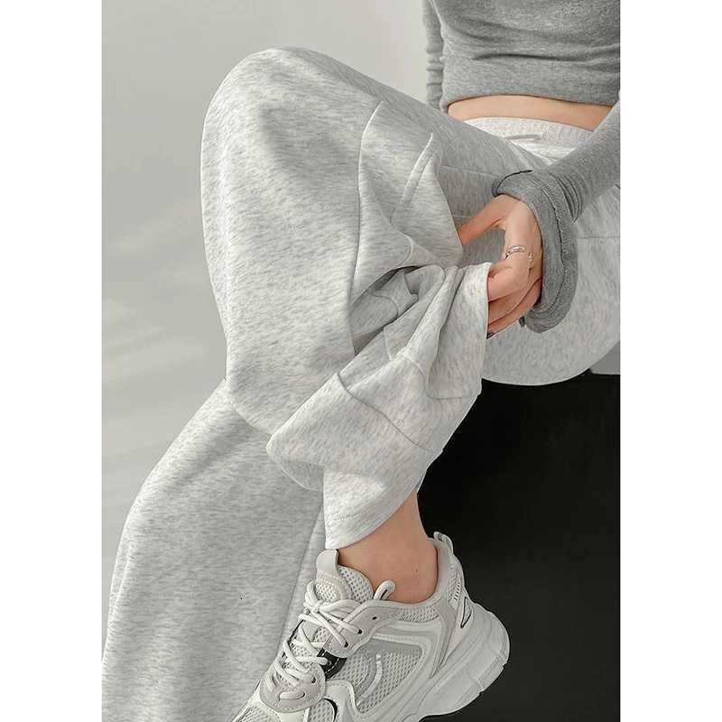 Women Fashion Casual High Waist Sweatpants Girls Comfortable Loose Fit Trousers Lady Classic Korean Wide Leg PantsT251022