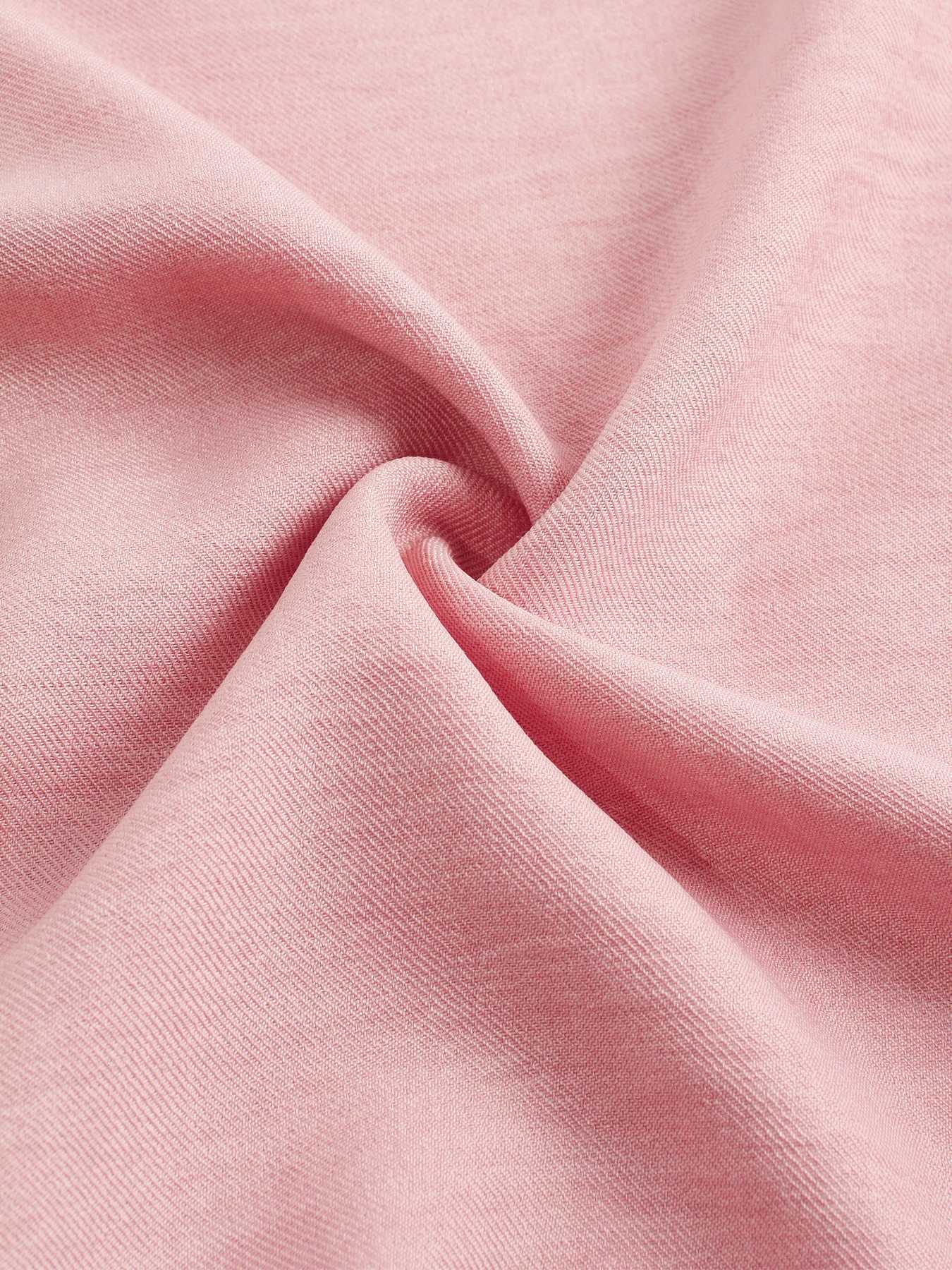 Womens Solid Button Front Shirt Tie Front Wide Leg Pants Twopiece Set Casual Drop Shoulder Long Sleeve Blouse Top TrouserT251022