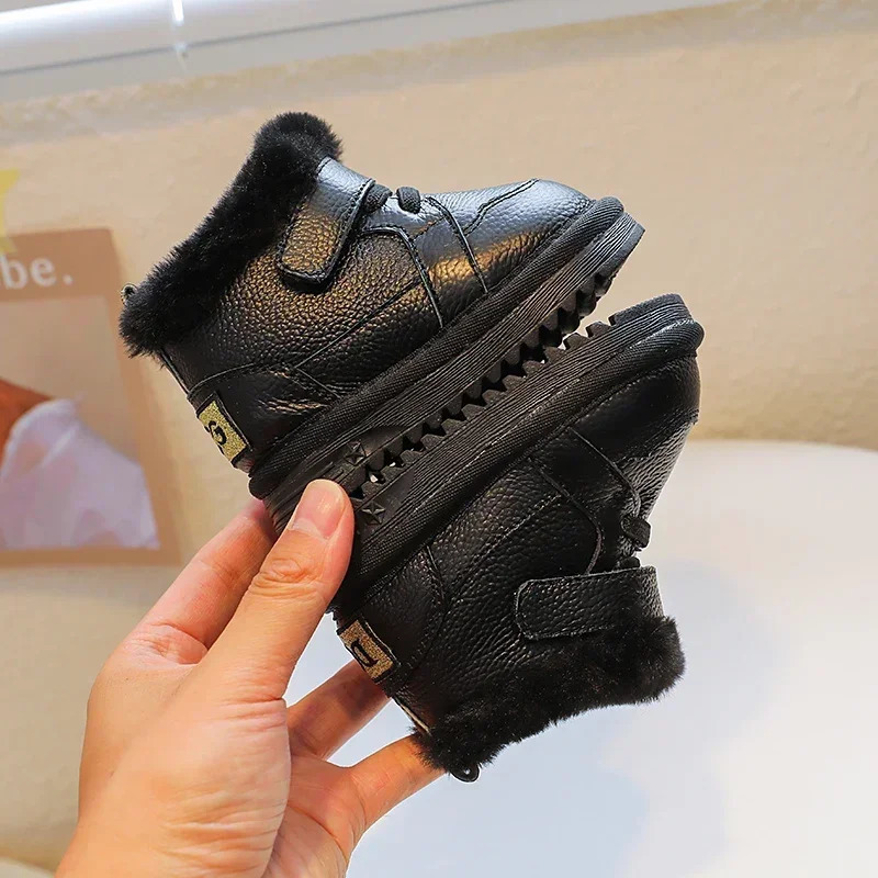 Winter Children Boots for Baby Girls Boys Outdoor Shoes Warm Plush Kids Snow Nonslip Windproof waterproof Infant 251022