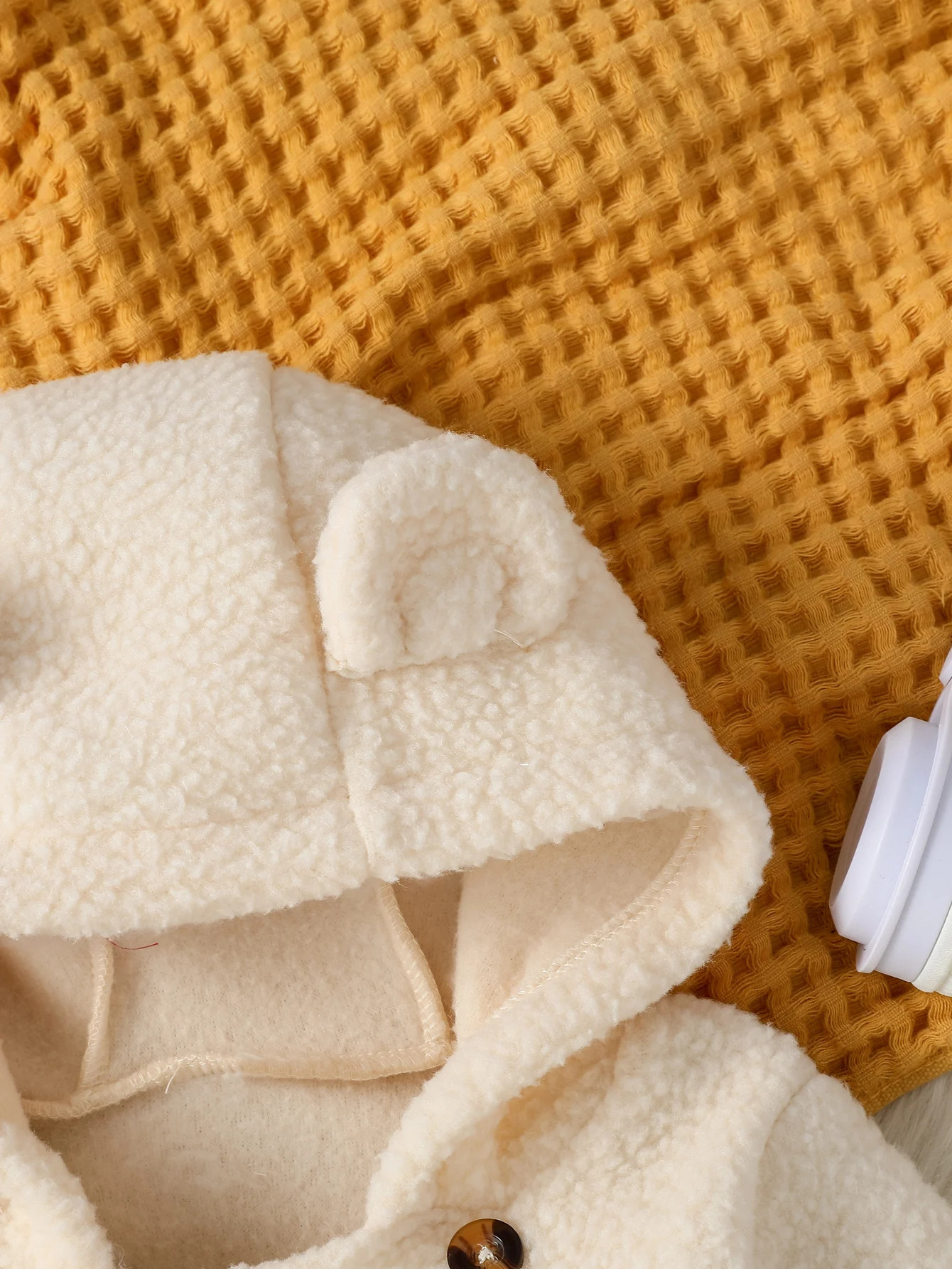 Cut Lovely born Baby Girl Boy Fleece Jumpsuit Autumn Winter Solid Color Long Sleeve Full Length Hooded Warm Romper For 3M24M 251022