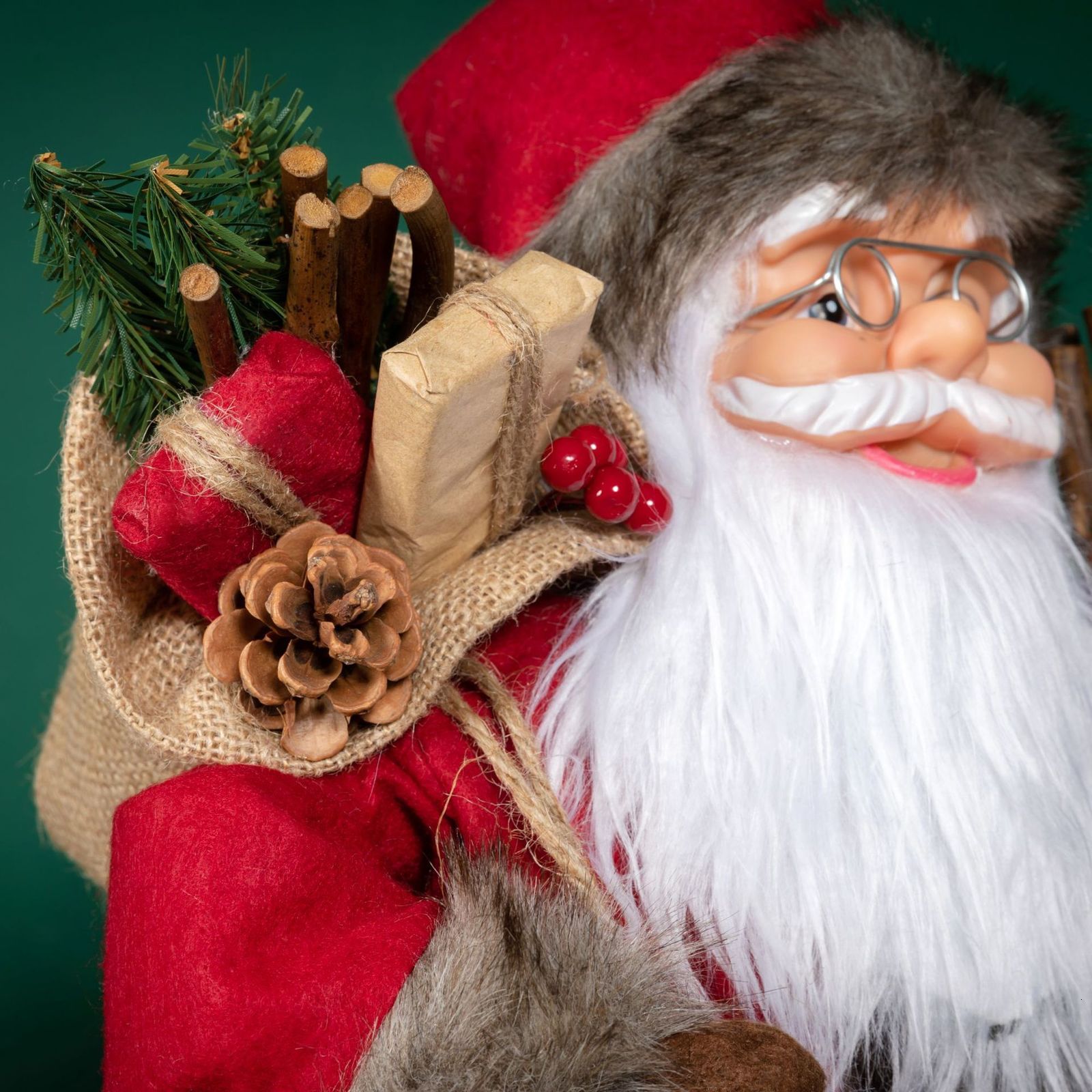 Electric Santa Claus Snow Maiden Musical Dolls Plush Toys Christmas Tree Ornaments Decoration Figures Home Decor Gift Navidad 211018