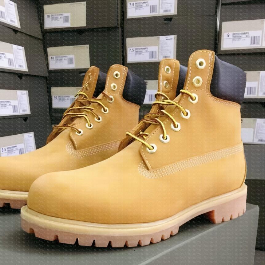 TOP boots Designer luxury Boots Shoes Men Boots Waterproof Ankle Classic Martin Shoe Cowboy Yellow Red Blue Black Pink Hiking Motorcycle Boots size 36-47 and box