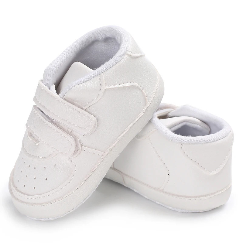 White Baby Shoes Boys Girls PU Breathable Sneakers Soft Sole Infant Sport Toddler Shoe 251022