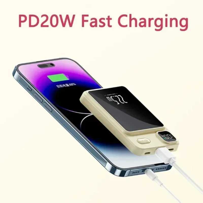 500000mAh Magnetic Power Bank 225W Fast Charging Portable External Battery Wireless PowerBank For iPhone J251114