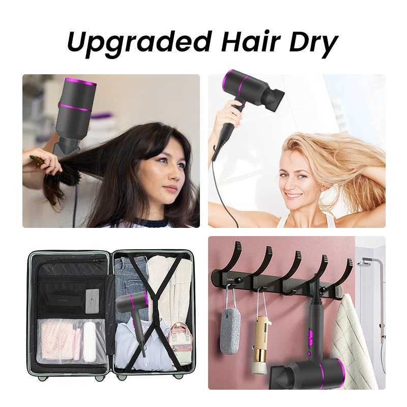 VoluVibe Professional Ionic Hair Dryer Powerful Fast Drying Low Noise Blow Dryer with 2 Concentrator Nozzle 1 Diffuser AttachmeXJ251022