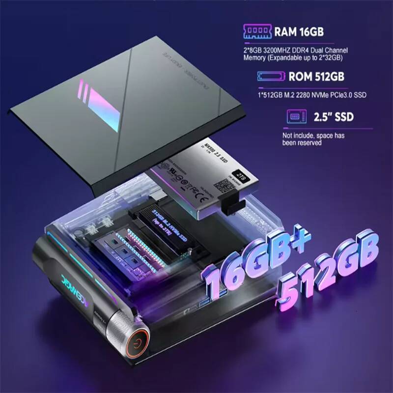 ACEMAGIC Mini PC Intel Core i911900H 49GHZ 16GB RAM512GB SSD Small Portable Office Entertainment Gaming Preferred Windows11