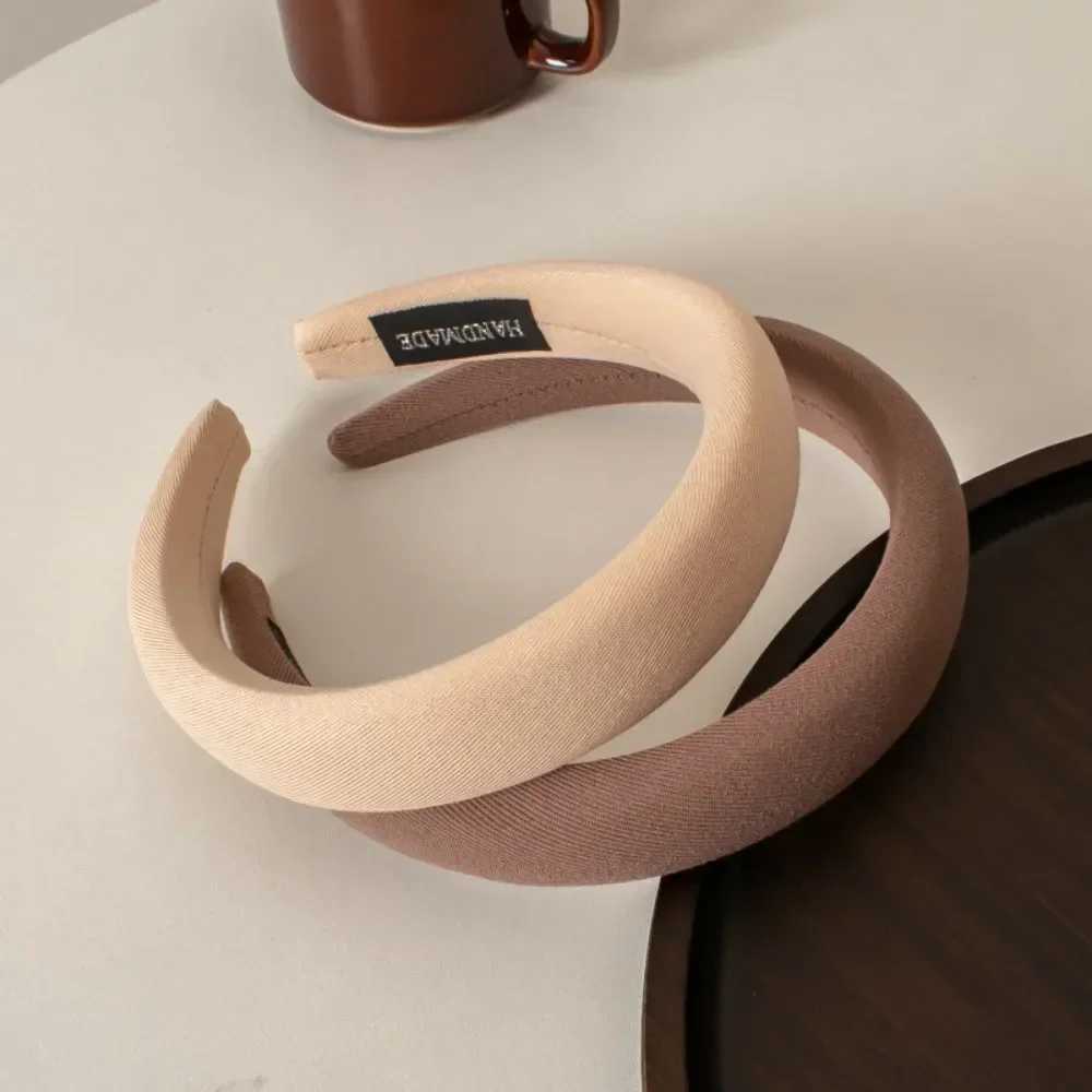 New Solid Color Thick Sponge Hairband Womens Girls Elegant Head Band Makeup Face Wash Hair Hoop Fashion Hair Accessories V251022