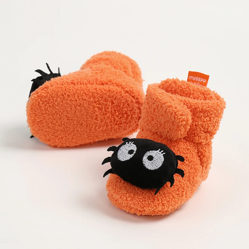 Baby Halloween Booties Soft AntiSlip Slippers Fall Winter Warm Infant First Walker Shoes 251022