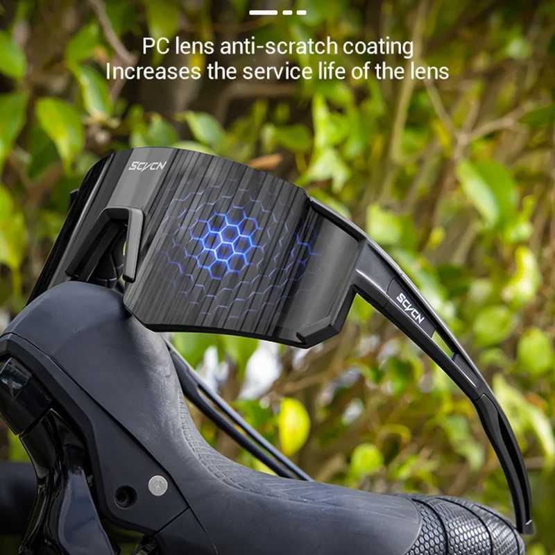 SCVCN Casual Sunglasses Cycling Glasses Outdoor Sports UV400 Bicycle Equipment Camping Fishing Eyewear Road Bike Racing Driving H251021