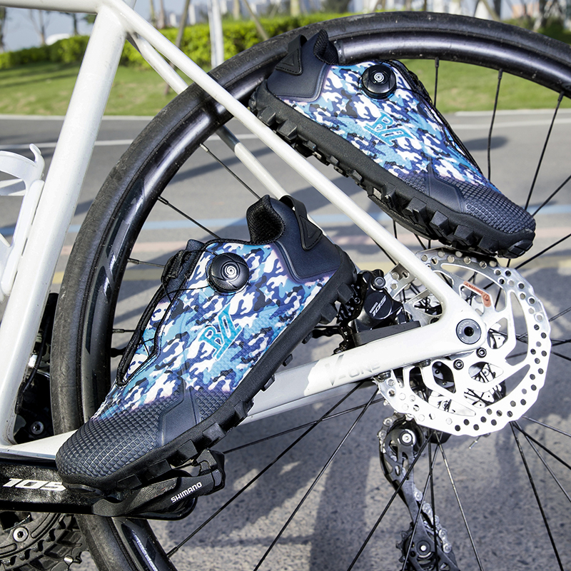 Men's Cycling Shoes Sneakers Trainers - Outdoor Professional, Non Slip, Wear Resistant, Breathable for Cycling