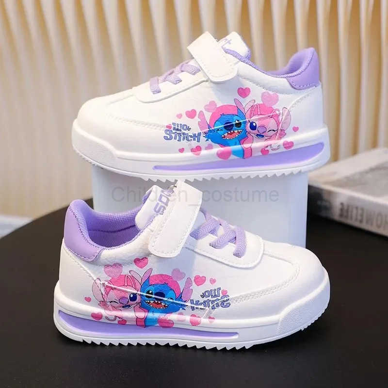 Disney New kids Stitch princess cute Casual shoes nonslip soft bottom sports shoes for girl gift eu size 2031 H2510221