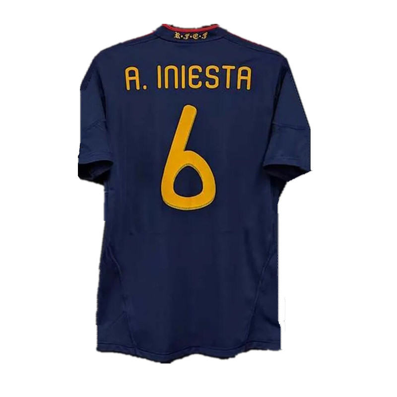final 2010 Spain retro Soccer jerseys 1996 1994 RAUL XAVI Hierro Guardiola ALONSO PUYOL PIQUE David Villa TORRES Iniesta 2008 12 RAMOS Espagne Camiset