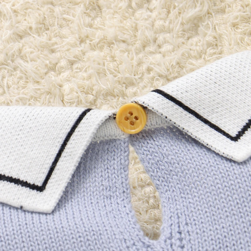 Baby Rompers Clothes Winter Turtle Neck Long Sleeve Knit born Boys Cartoon Jumpsuits 09m Infant Playsuits One Piece Costumes 251022