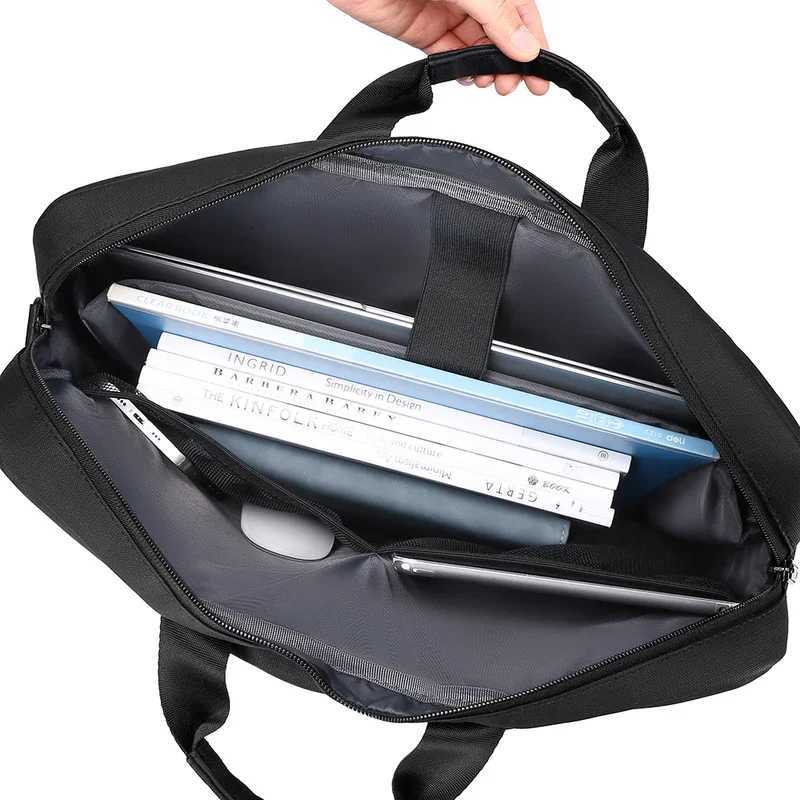 High Quality Business PVC Shoulder Messenger Bags Trendy Briefcase Bag Office Handbags 15 17 inch Laptop Bag W251022