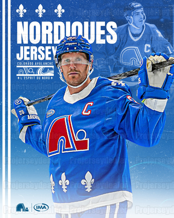 Avalanche 2025-26 Quebec Throwback Nordiques Hockey Jerseys Nathan MacKinnon Cale Makar Gabriel Landeskog Martin Necas Josh Manson Mackenzie Blackwood