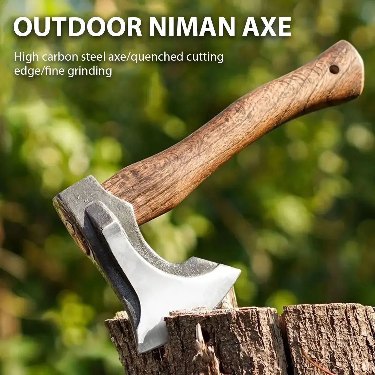 Outdoor Camping Survival Mountain Cutting Logging Multifunctional Emergency Firefighting Chopping Wood Tactical Axe 251020