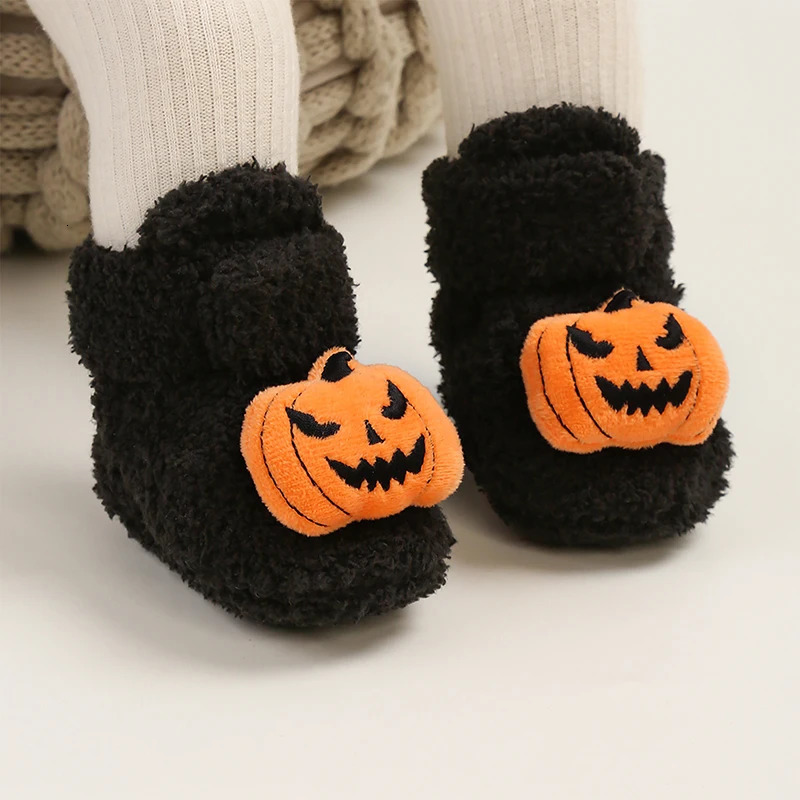 Baby Halloween Booties Soft AntiSlip Slippers Fall Winter Warm Infant First Walker Shoes 251022