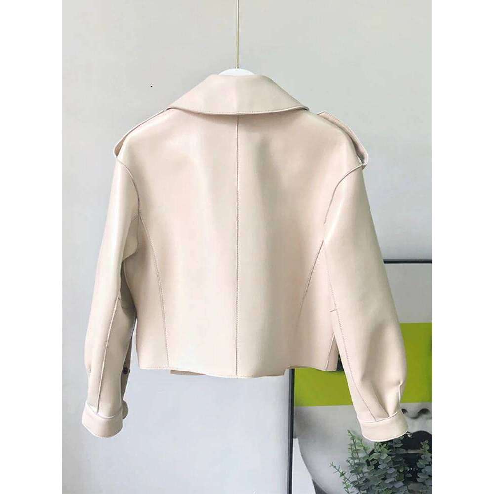 Fitaylor Spring Autumn Women PU Jacket Casual Lady Windproof Motorcycle Leather Coat