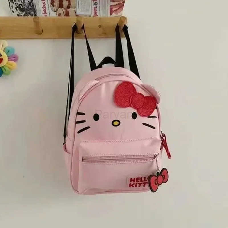 Sanrio Anime Kawaii Hello Kitty Cinnamoroll My Melody Kuromi Backpack Crossbody Messenger Bag PU Leather Kawaii Student Backpack L251022