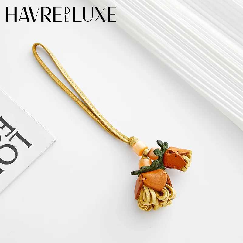 Flower bag charm for women bag fashion highend gift delicate flower ball healing string bag accessories J251121