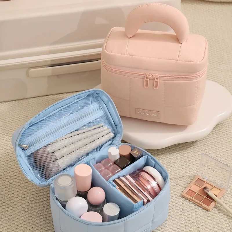 High Capacity Portable Travel Cosmetic Bag Womens Handheld Shower Kit Organizer Waterproof Makeup Brush Storage PouchW251021