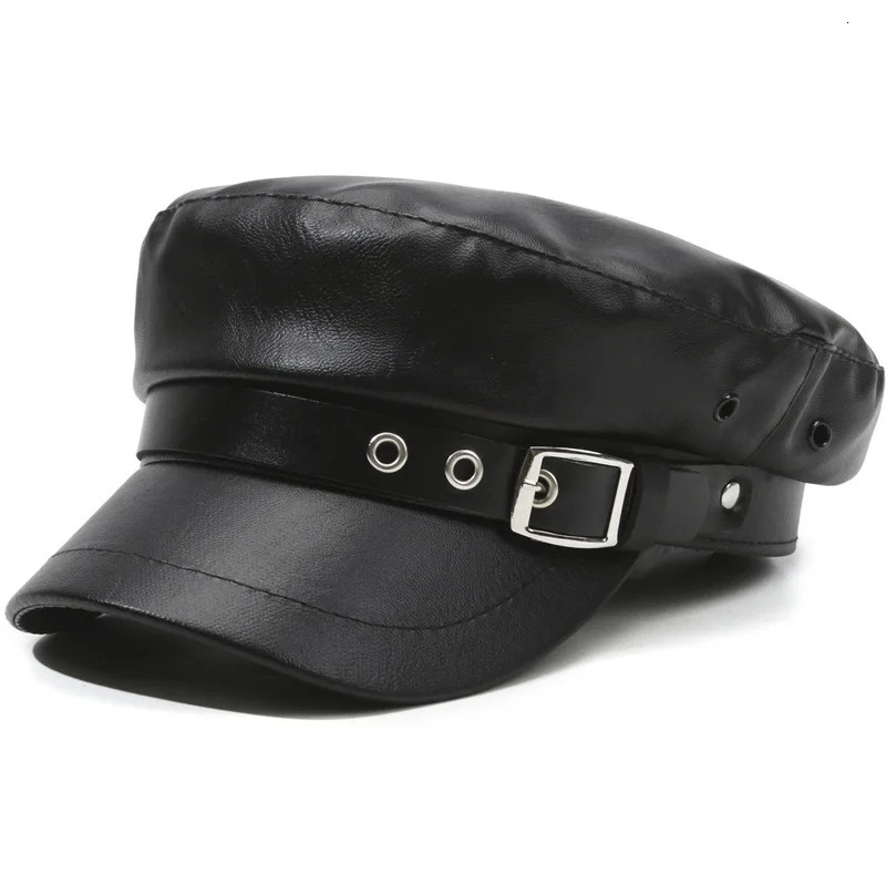 Spring and Autumn Versatile Beret Retro Flat Top Visor Small Face Black Painter Hat Fashion Classic Adjustable 251008