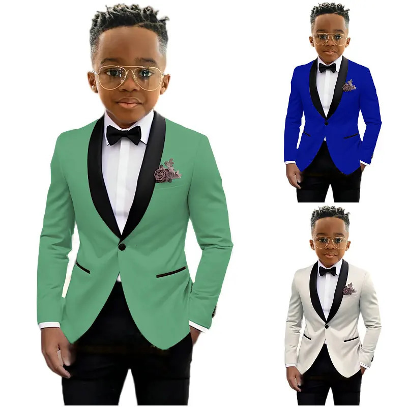 Suit For Boy Blazer Pant Sets 2 Piece Child Slim Fit Wedding Suit Set Formal Wear Birthday Stage Performance Costumes 216 Years i251021