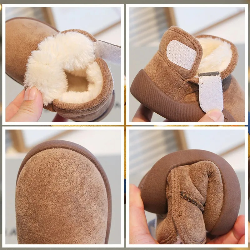 Winter Baby Girl Shoes Toddler Snow Boots Children Infant Plush Warm Kids Short Boys Cotton Size 1524 251022