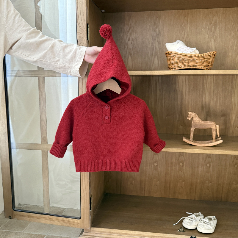 Baby Thickened Sweater Set Fall/Winter 2 Piece New Outfit for 1-Year-Old Boys & Girls 2025